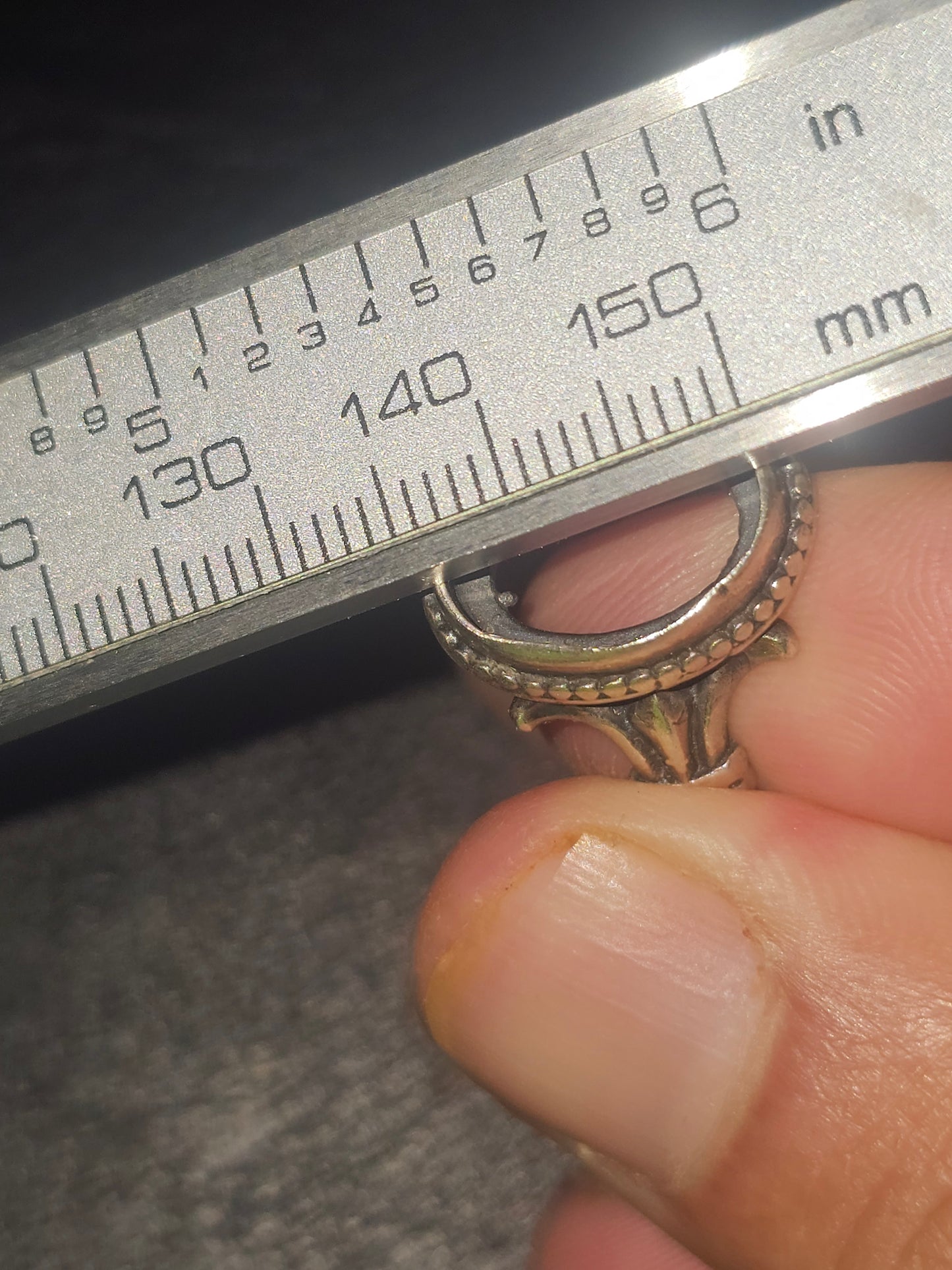 925 silver male ring