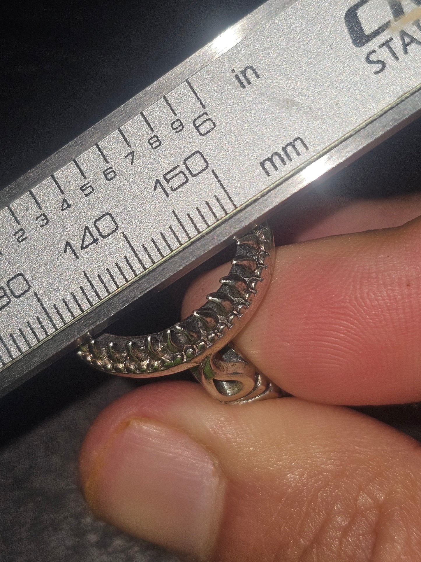 925 silver male ring