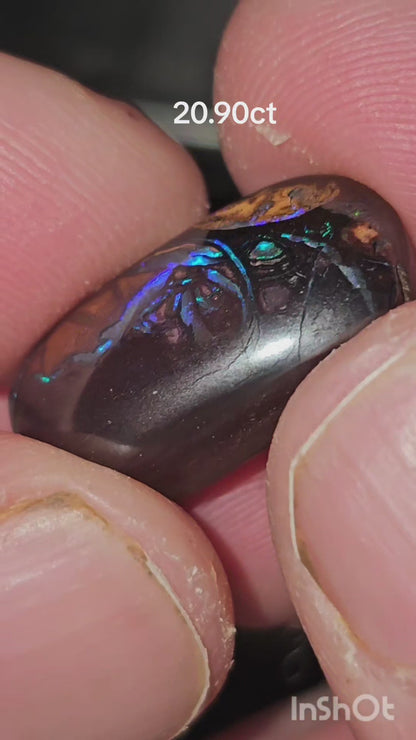 20.90 ct Queensland boulder opal