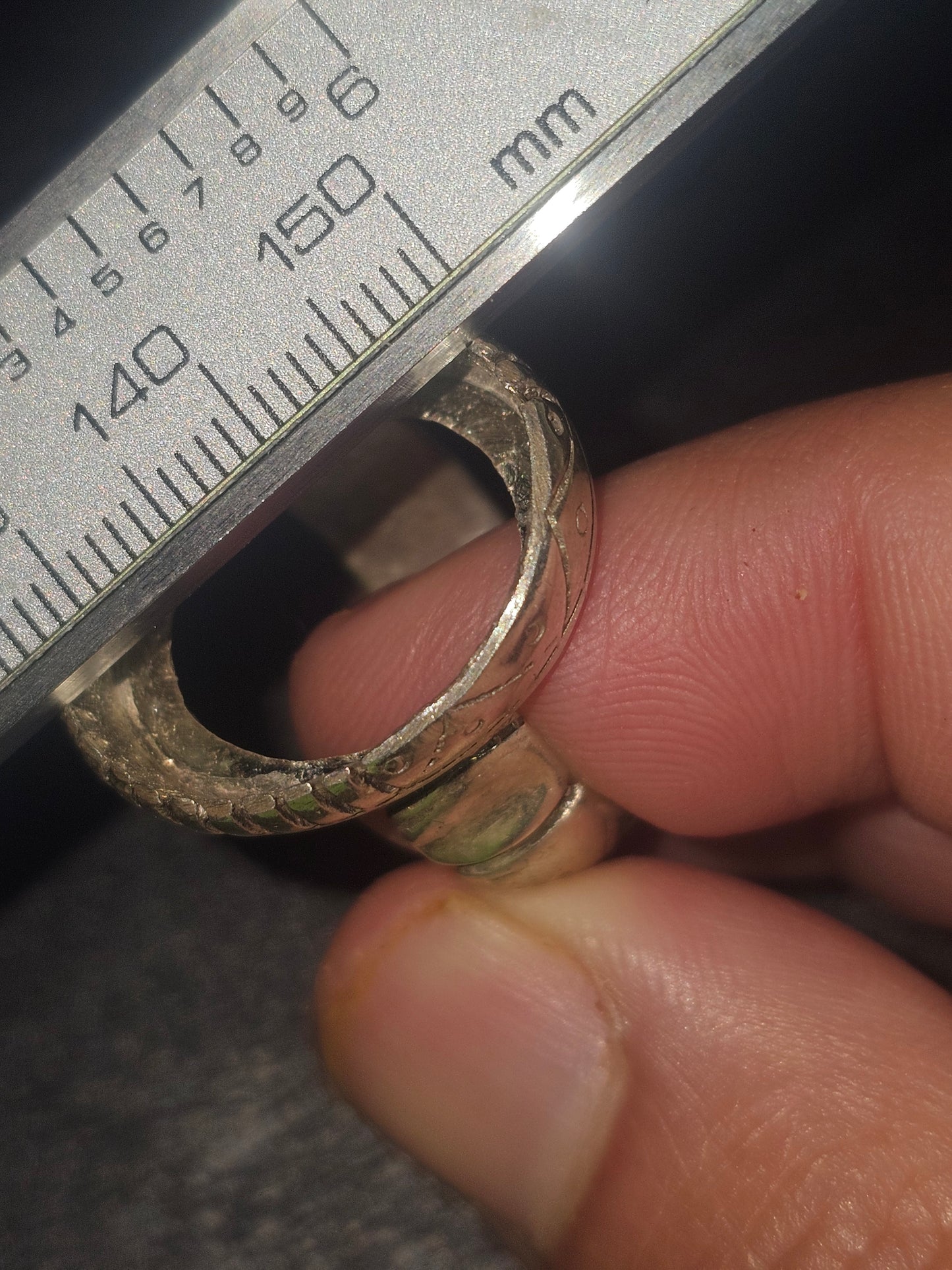 925 silver male ring